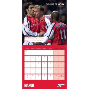 FC Arsenal calendar Legends Square 2025