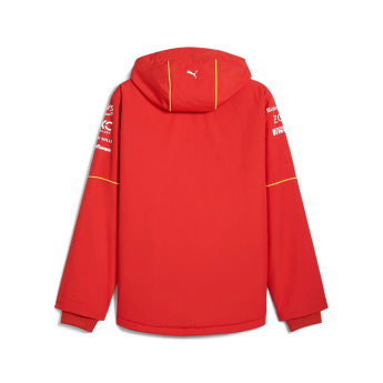 Ferrari geacă de bărbați cu glugă Pro Rain red F1 team 2024