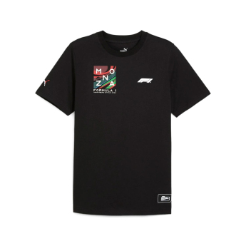 Formula 1 tricou de bărbați Monza GP black 2024