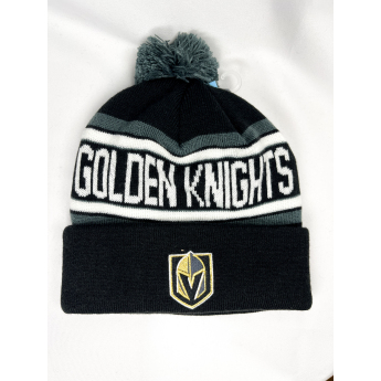 Vegas Golden Knights căciula de iarnă pentru copii Jacquard Cuffed Knit With Pom