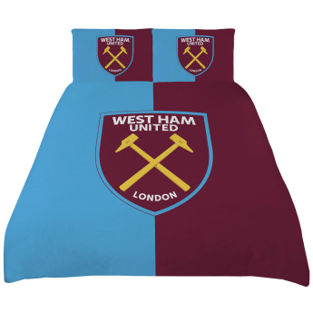 West Ham United cearșaf pentru pat dublu Colour Split King