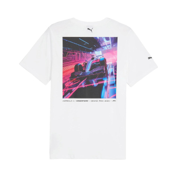 Formula 1 tricou de bărbați Singapore GP white 2024