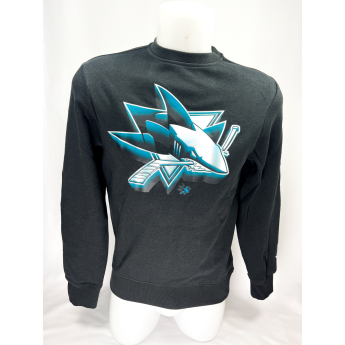 San Jose Sharks hanorac de bărbați Chrome Graphic Crew Sweatshirt Black