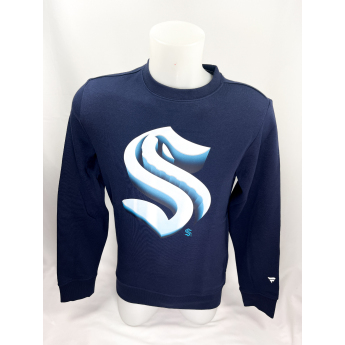 Seattle Kraken hanorac de bărbați Chrome Graphic Crew Sweatshirt Maritime Blue