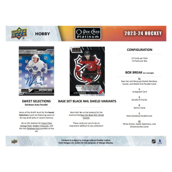 NHL cutii Cărți de hochei NHL 2023-24 Upper Deck O-Pee-Chee Platinum Hobby Box