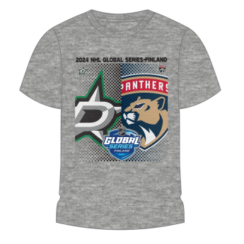 NHL produse tricou de copii NHL Global Series 2024 Finland Dallas Stars vs Florida Panthers Match-Up Graphic Tee