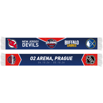NHL produse eșarfă de iarnă NHL Global Series 2024 Czechia Buffalo Sabres vs New Jersey Devils Friendship Printed