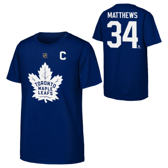 Toronto Maple Leafs tricou de copii Auston Matthews Flat Captains N&N Ctn Tee