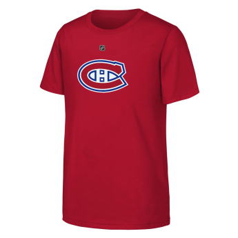 Montreal Canadiens tricou de copii Juraj Slafkovsky Montreal Canadiens Flat Name & Number Ctn Tee