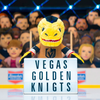 Vegas Golden Knights hanorac de bărbați cu glugă Vegas Golden Knights Chance #1 Plush Figure (Gold Jersey)