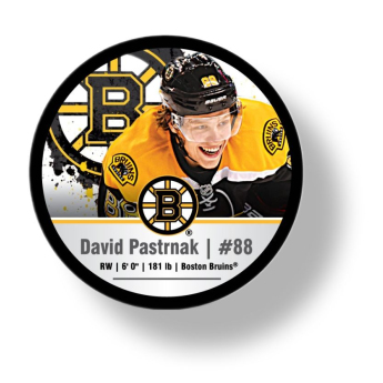 Boston Bruins puc David Pastrňák #88 NHLPA