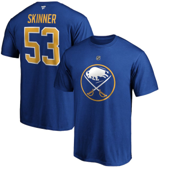 Buffalo Sabres tricou de bărbați Jeff Skinner #53 Stack Logo Name & Number