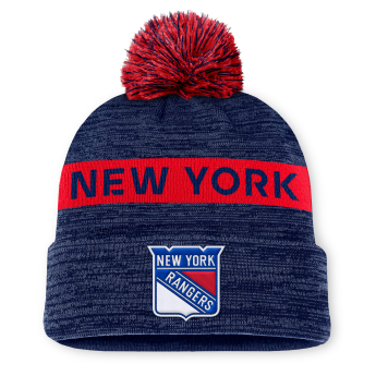 New York Rangers căciulă de iarnă Authentic Pro Rink Beanie Cuff With POM
