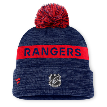 New York Rangers căciulă de iarnă Authentic Pro Rink Beanie Cuff With POM