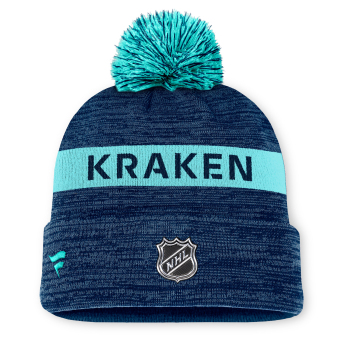 Seattle Kraken căciulă de iarnă Authentic Pro Rink Beanie Cuff With POM