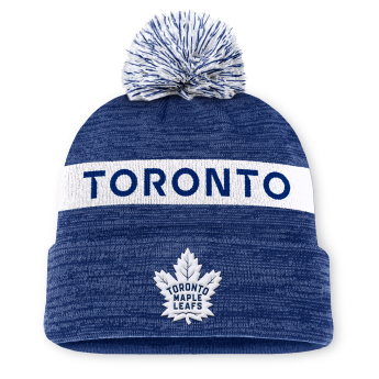 Toronto Maple Leafs căciulă de iarnă Authentic Pro Rink Beanie Cuff With POM