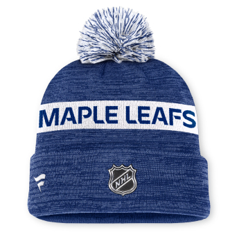Toronto Maple Leafs căciulă de iarnă Authentic Pro Rink Beanie Cuff With POM