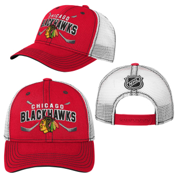 Chicago Blackhawks șapcă de baseball pentru copii Lockup Meshback Adjustable