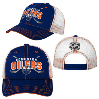 Edmonton Oilers șapcă de baseball pentru copii Lockup Meshback Adjustable