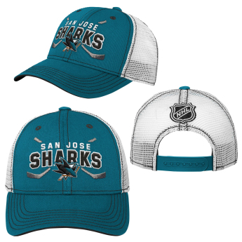 San Jose Sharks șapcă de baseball pentru copii Lockup Meshback Adjustable