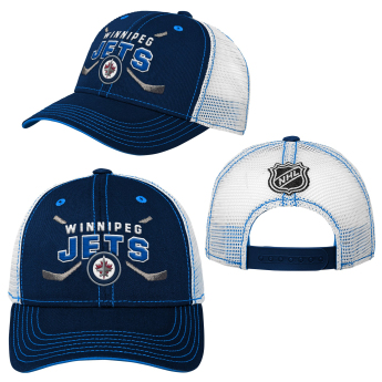 Winnipeg Jets șapcă de baseball pentru copii Lockup Meshback Adjustable