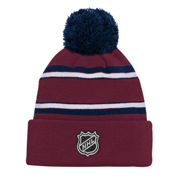 Colorado Avalanche căciula de iarnă pentru copii 3Rd Jersey Jacquard Cuff Pom