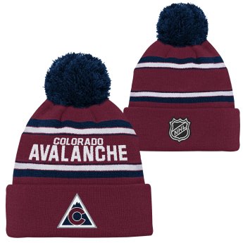 Colorado Avalanche căciula de iarnă pentru copii 3Rd Jersey Jacquard Cuff Pom