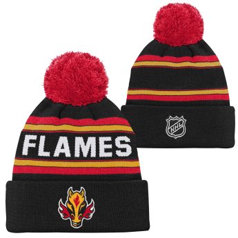 Calgary Flames căciula de iarnă pentru copii 3Rd Jersey Jacquard Cuff Pom
