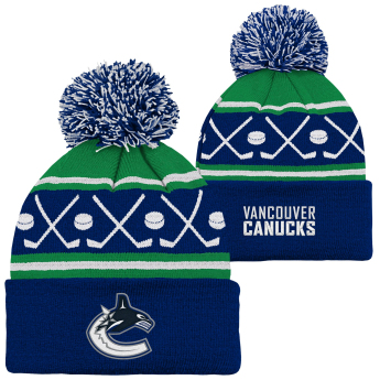 Vancouver Canucks căciula de iarnă pentru copii Face-Off Cuff Pom