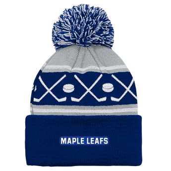 Toronto Maple Leafs căciula de iarnă pentru copii Face-Off Cuff Pom