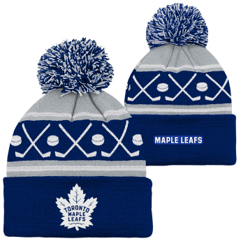 Toronto Maple Leafs căciula de iarnă pentru copii Face-Off Cuff Pom