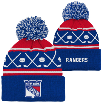 New York Rangers căciula de iarnă pentru copii Face-Off Cuff Pom