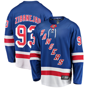 New York Rangers tricou de hochei #93 Mika Zibanejad Breakaway Home