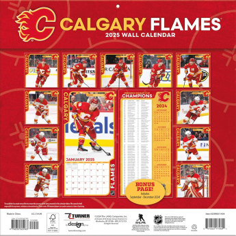Calgary Flames calendar 2025 Wall Calendar