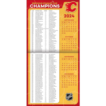 Calgary Flames calendar 2025 Wall Calendar