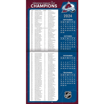 Colorado Avalanche calendar 2025 Wall Calendar