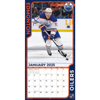 Edmonton Oilers calendar 2025 Wall Calendar