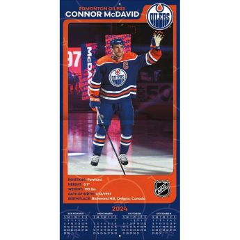 Edmonton Oilers calendar Connor McDavid #97 2025 Wall Calendar