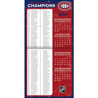 Montreal Canadiens calendar 2025 Wall Calendar
