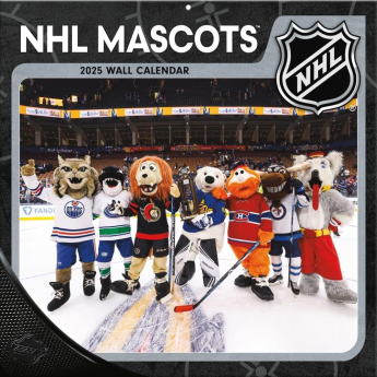 NHL produse calendar Mascots 2025 Wall Calendar