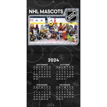 NHL produse calendar Mascots 2025 Wall Calendar