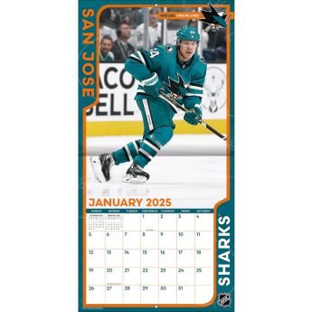 San Jose Sharks calendar 2025 Wall Calendar