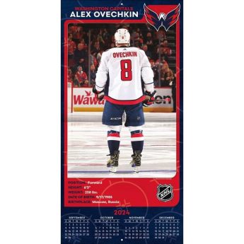 Washington Capitals calendar Alexander Ovechkin #8 2025 Wall Calendar