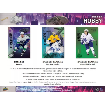 NHL cutii Cărți de hochei NHL 2023-24  Upper Deck Skybox Metal Universe Hobby Box