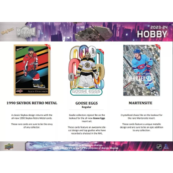NHL cutii Cărți de hochei NHL 2023-24  Upper Deck Skybox Metal Universe Hobby Box