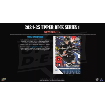 NHL cutii Cărți de hochei NHL 2024-25 Upper Deck Series 1 Hobby Box