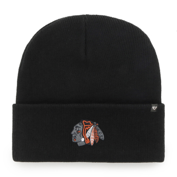 Chicago Blackhawks căciulă de iarnă Haymaker ´47 Cuff Knit black night