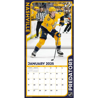 Nashville Predators calendar 2025 Wall Calendar