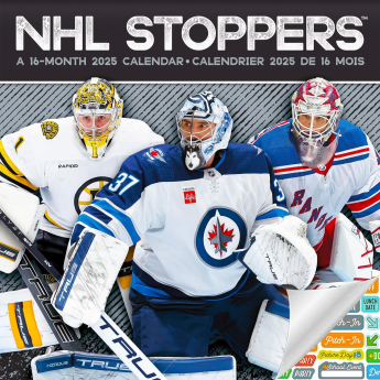 NHL produse calendar Stoppers 2025 Wall Calendar