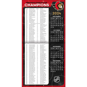 Ottawa Senators calendar 2025 Wall Calendar